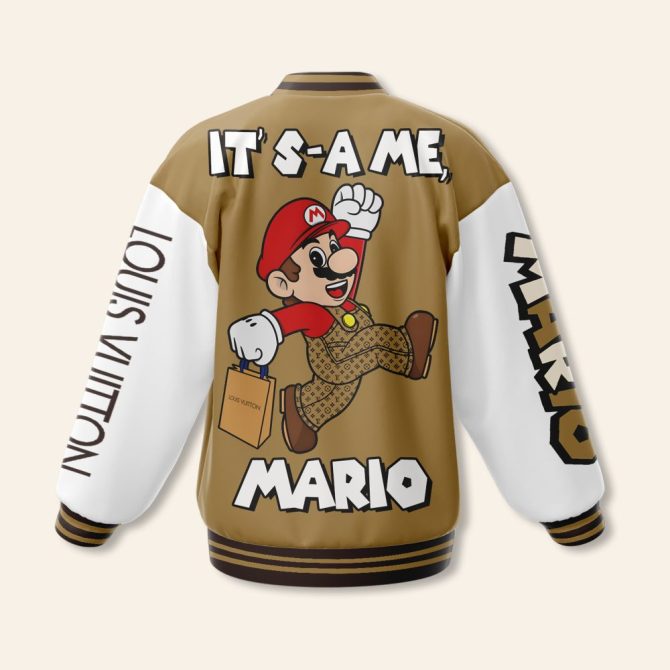 Comfimerch Super Mario New Bomber Baseball Jacket For Fan - Image 3