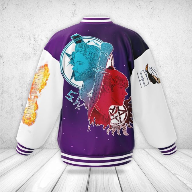 Custom Supernatural Varsity Jacket - Unique Design With Your Name! - Image 3