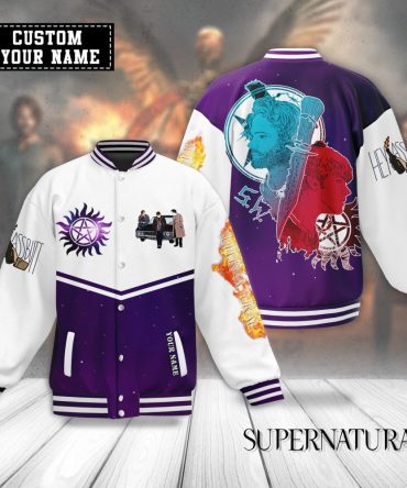 Custom Supernatural Varsity Jacket - Unique Design With Your Name!