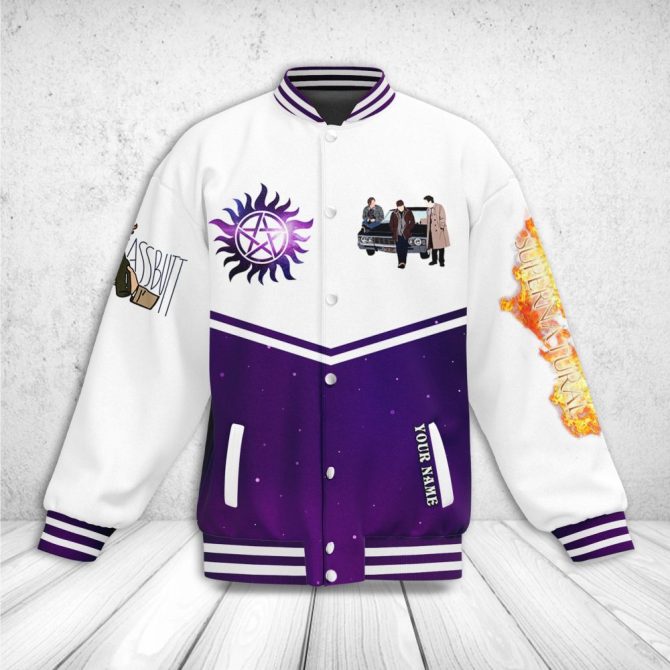 Custom Supernatural Varsity Jacket - Unique Design With Your Name! - Image 2