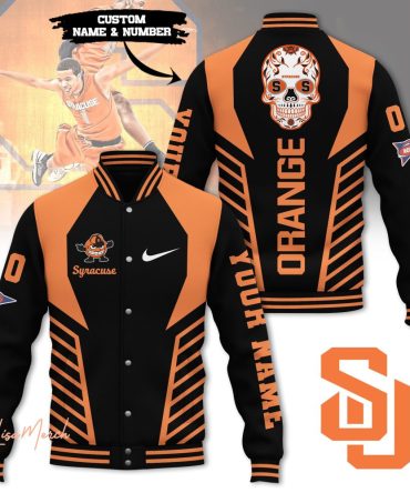 Custom Syracuse Orange Varsity Jacket – Add Your Name & Number, Stylish & Unique Design