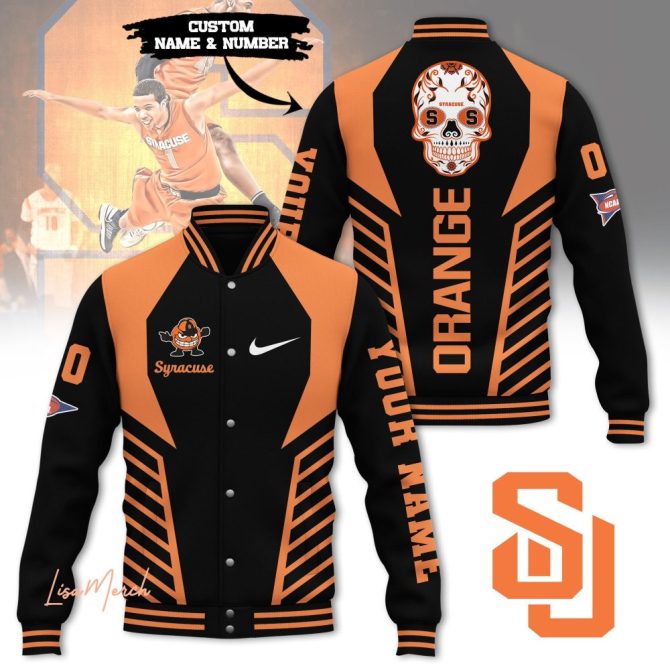 Custom Syracuse Orange Varsity Jacket – Add Your Name & Number, Stylish & Unique Design