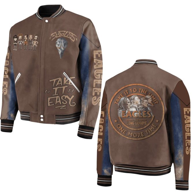 Eagles Bomber Jacket - 'Take It Easy' Retro Style For Music Fans