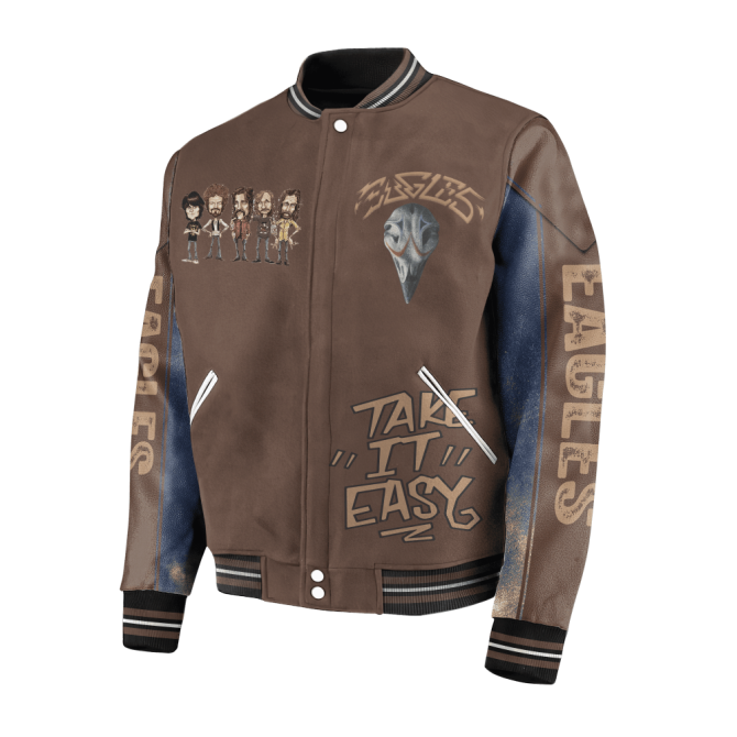 Eagles Bomber Jacket - 'Take It Easy' Retro Style For Music Fans - Image 2