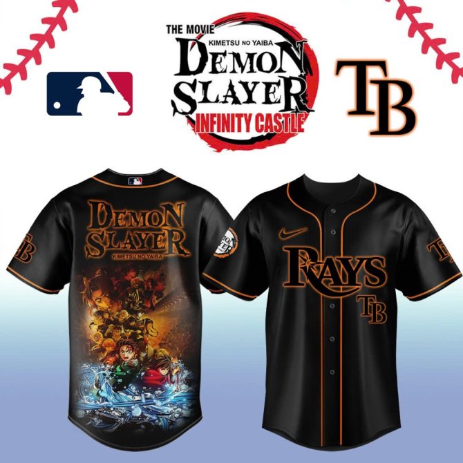 Demon Slayer X Mlb Tampa Bay Rays Jersey – Limited Edition Anime Fan Gear
