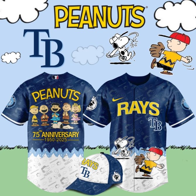 Celebrate Peanuts 75Th Anniversary With Limited Edition Rays Jersey & Cap – Iconic Design For Fans!