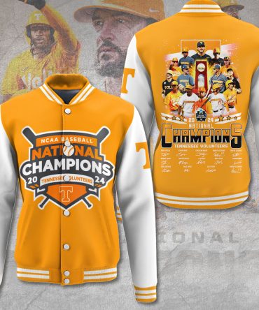 2024 Ncaa Baseball National Champions Jacket - Tennessee Volunteers Varsity Style