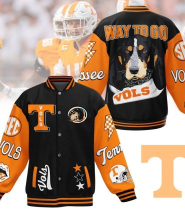 Limited Edition Tennessee Vols Varsity Jacket - Bold Orange & Black Design, Perfect For Fans!