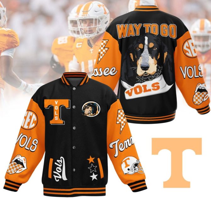 Limited Edition Tennessee Vols Varsity Jacket - Bold Orange & Black Design, Perfect For Fans!