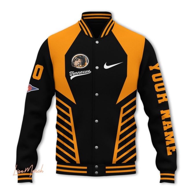 Custom Tennessee Volunteers Varsity Jacket - Personalized Name & Number, Stylish Team Apparel - Image 2
