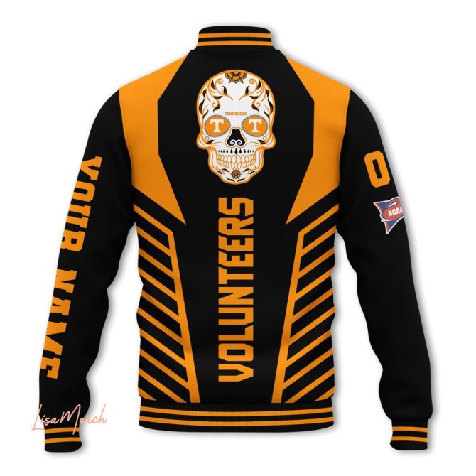 Custom Tennessee Volunteers Varsity Jacket - Personalized Name & Number, Stylish Team Apparel - Image 3