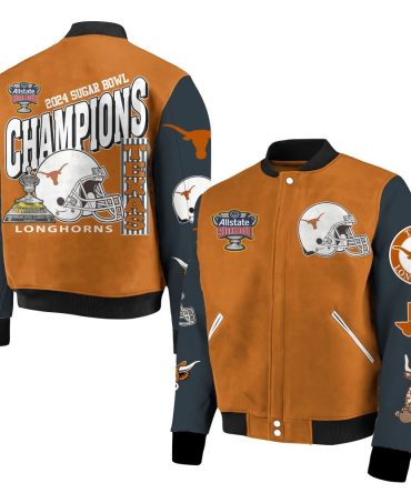 Celebrate In Style: 2024 Texas Longhorns Sugar Bowl Champions Jacket - Limited Edition!