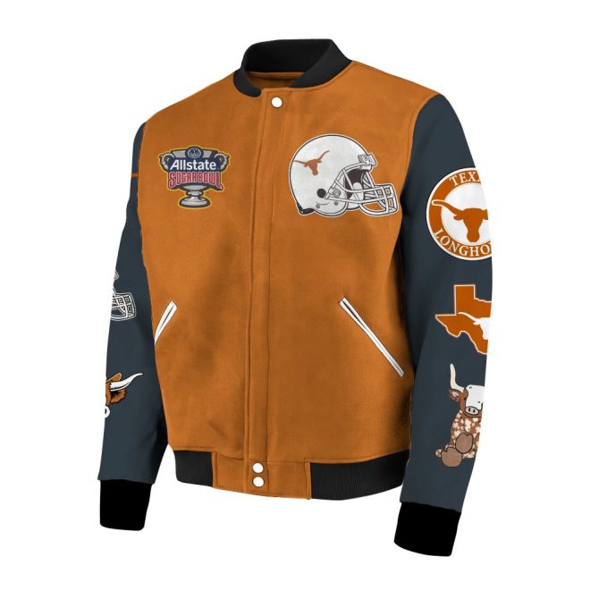 Celebrate In Style: 2024 Texas Longhorns Sugar Bowl Champions Jacket - Limited Edition! - Image 2