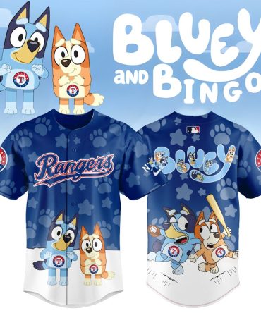 Bluey & Bingo Rangers Baseball Jersey – Kids' Animated Sports Shirt