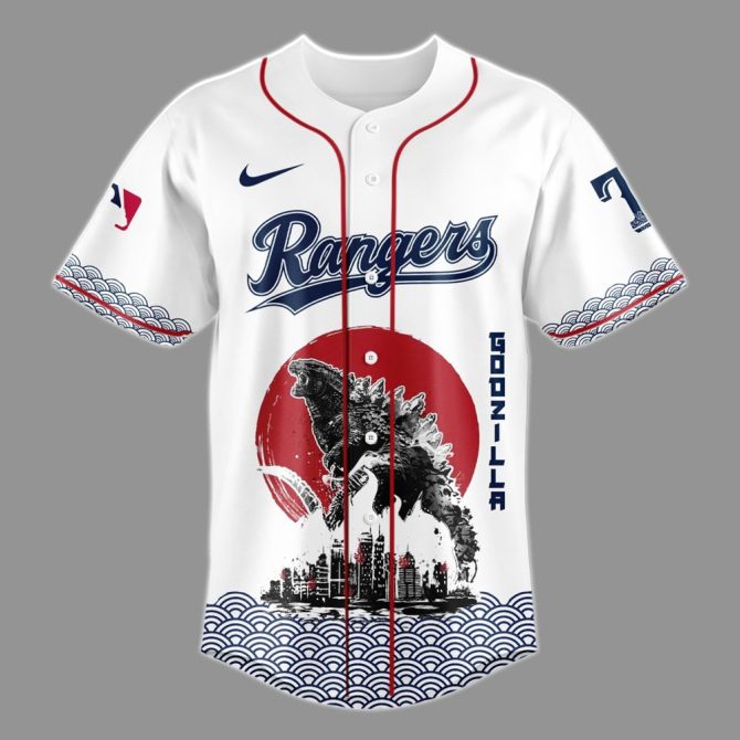 Limited Edition Godzilla X Rangers Baseball Jersey - Bold Design & Premium Quality - Image 2