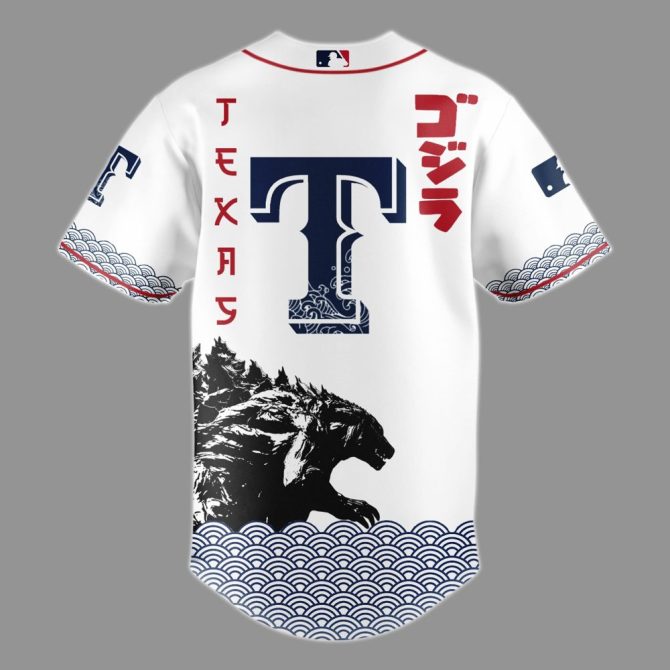 Limited Edition Godzilla X Rangers Baseball Jersey - Bold Design & Premium Quality - Image 3