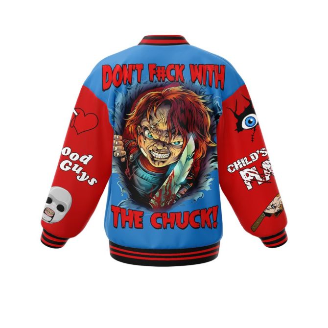 Chucky Horror Varsity Jacket – Bold, Vibrant, And Unforgettable Design For Fans - Image 3