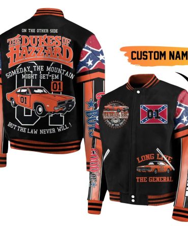 Dukes Of Hazzard Custom Name Jacket - Vintage Style, Personalized Varsity Bomber For Fans