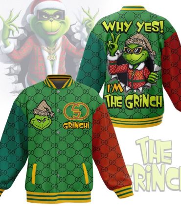 Festive Grinch Bomber Jacket - Cozy Holiday Style With Fun Graphics
