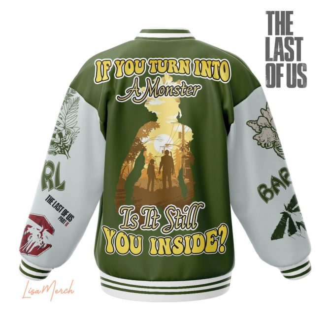 Epic 'The Last Of Us' Varsity Jacket – Limited Edition Gamer Apparel - Image 2