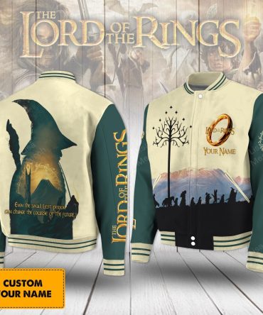 Customizable Lord Of The Rings Varsity Jacket - Personalized Name, Iconic Design, Perfect Gift