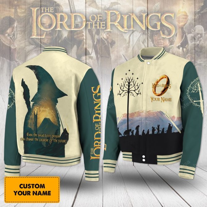 Customizable Lord Of The Rings Varsity Jacket - Personalized Name, Iconic Design, Perfect Gift