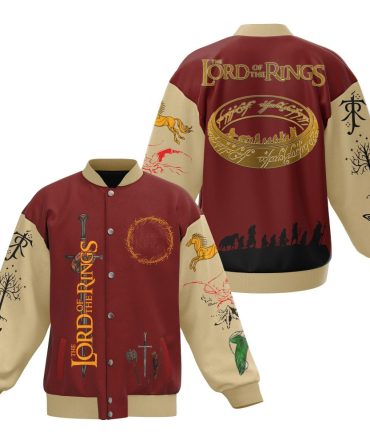 Epic Lord Of The Rings Varsity Jacket - Iconic Design, Perfect For Fans!
