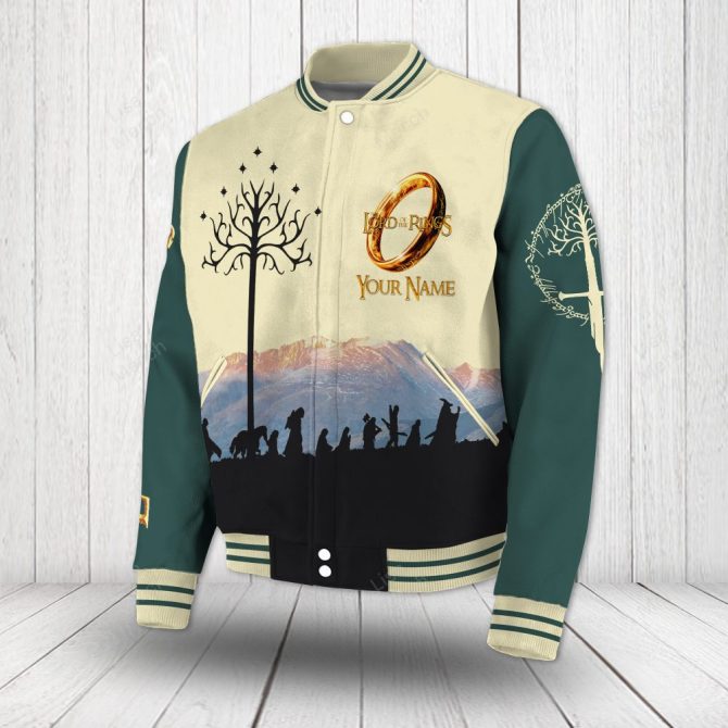 Customizable Lord Of The Rings Varsity Jacket - Personalized Name, Iconic Design, Perfect Gift - Image 2