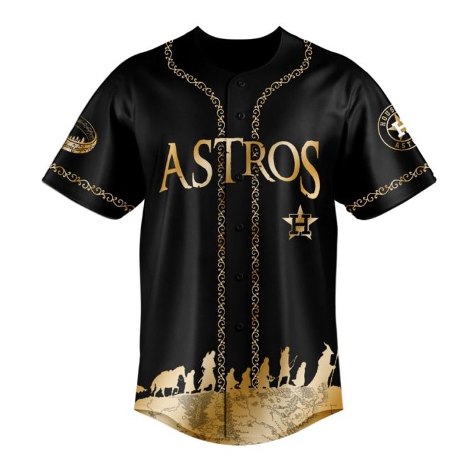 Astros X Lord Of The Rings Baseball Jersey – Limited Edition Fan Gear - Image 2