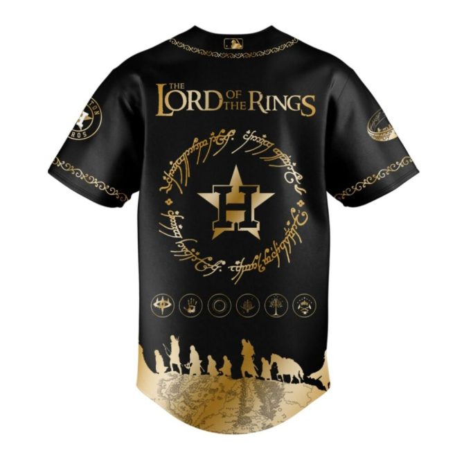 Astros X Lord Of The Rings Baseball Jersey – Limited Edition Fan Gear - Image 3