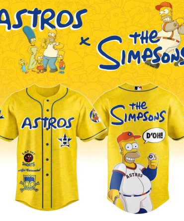 Astros X The Simpsons Limited Edition Baseball Jersey - Fun & Unique Design!
