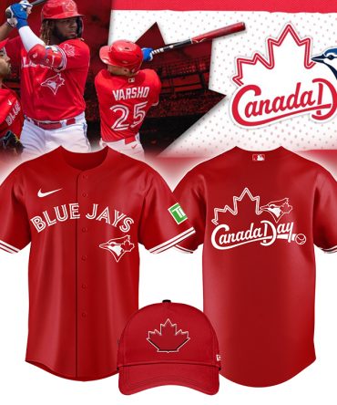 Celebrate Canada Day In Style: Blue Jays Red Jersey & Cap Set – Limited Edition!