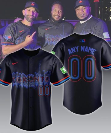 Custom Toronto Skyline Baseball Jersey - Personalized Name & Number, Stylish Fan Gear