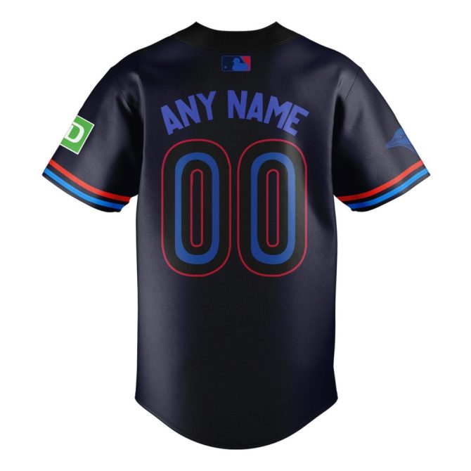 Custom Toronto Skyline Baseball Jersey - Personalized Name & Number, Stylish Fan Gear - Image 3