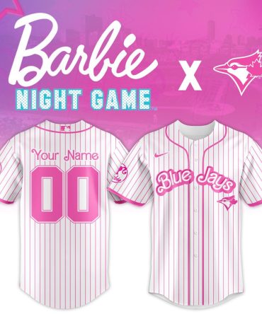Custom Barbie Night Game Blue Jays Jersey - Personalized Pink Mlb Fan Gear