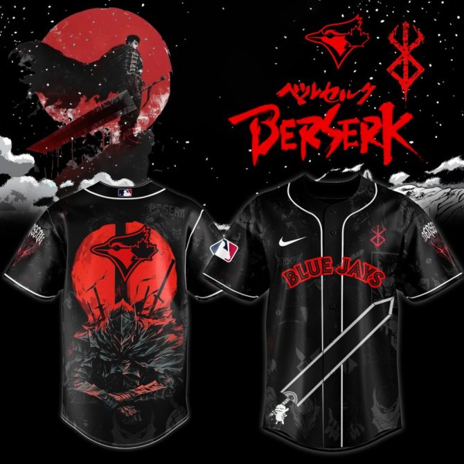 Exclusive Berserk X Blue Jays Anime Jersey – Limited Edition Sportswear