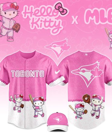 Hello Kitty X Mlb Toronto Blue Jays Pink Jersey & Cap Set – Cute Baseball Fan Gear!