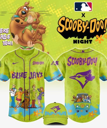 Limited Edition Scooby-Doo X Blue Jays Jersey & Cap Set - Mlb Night Special!