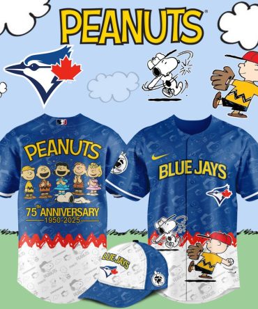 Celebrate Peanuts 75Th With Limited Edition Blue Jays Jersey & Cap Set!