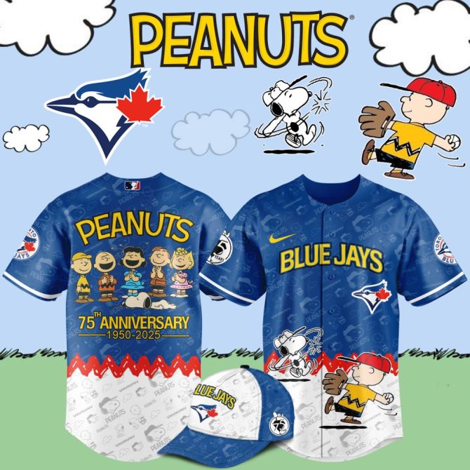 Celebrate Peanuts 75Th With Limited Edition Blue Jays Jersey & Cap Set!
