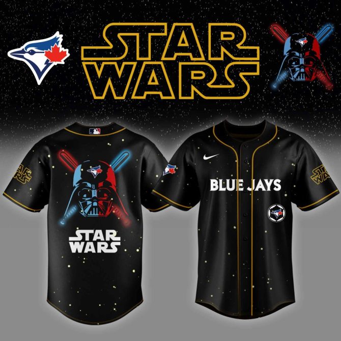 Limited Edition Star Wars Blue Jays Jersey - Official Mlb Apparel For Fans