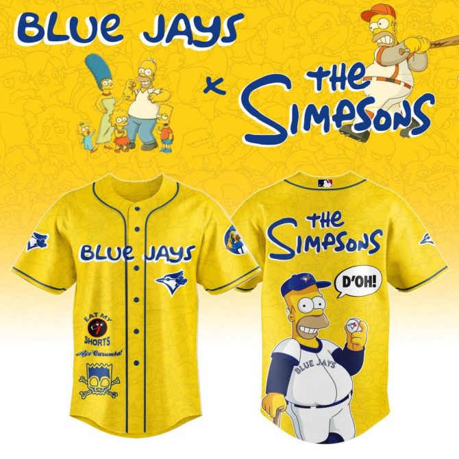 Exclusive Blue Jays X Simpsons Jersey - Limited Edition Homer Design