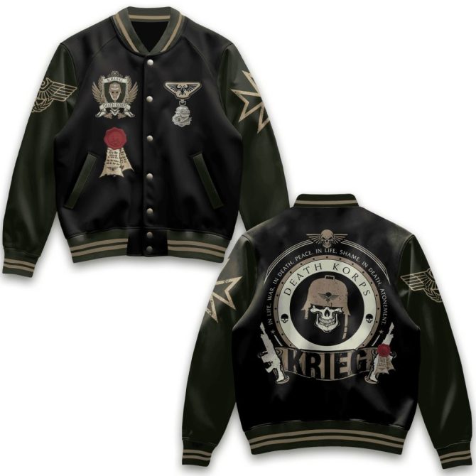 Exclusive Death Korps Bomber Jacket - Military Style, Premium Quality, Unique Design