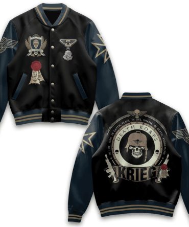 Warhammer 40K Death Korps Of Krieg Varsity Jacket - Premium Custom Design, Unisex, Limited Edition