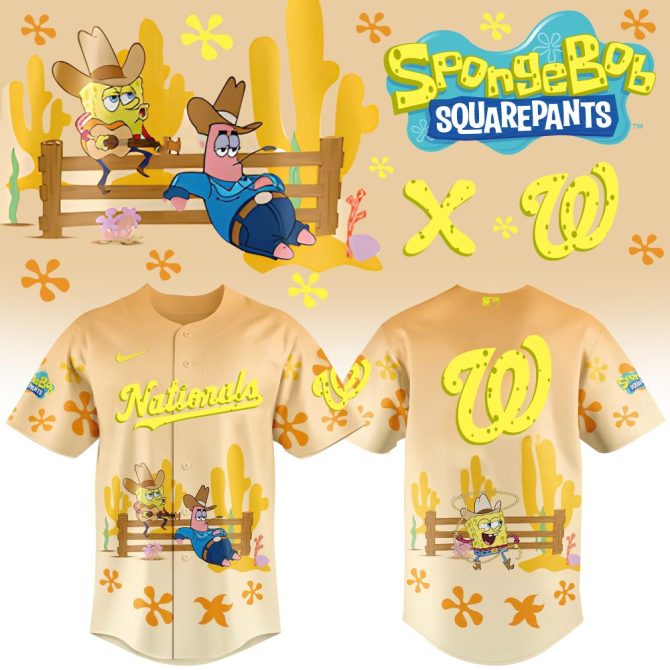 Exclusive Nationals X Spongebob Squarepants Cowboy Jersey – Limited Edition Fun!
