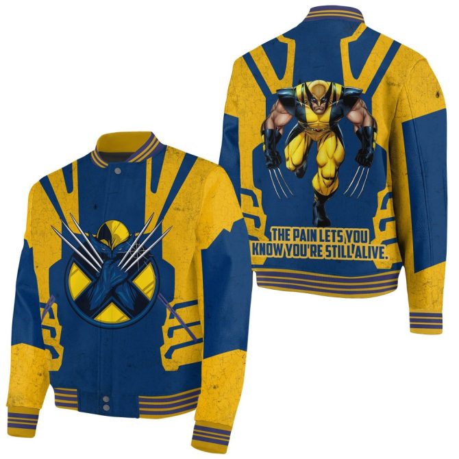 Bold Blue & Yellow Superhero Varsity Jacket – Unleash Your Inner Hero With Iconic Design!