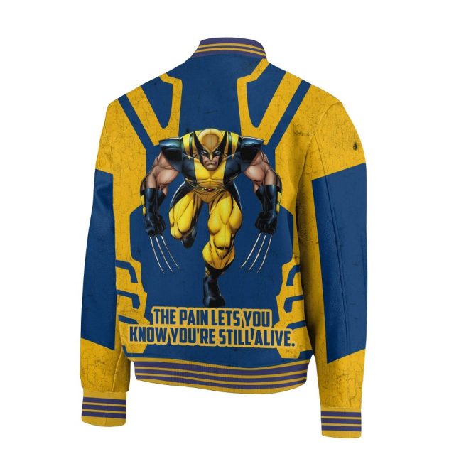 Bold Blue & Yellow Superhero Varsity Jacket – Unleash Your Inner Hero With Iconic Design! - Image 3