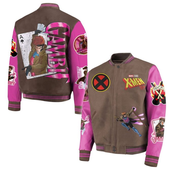 Exclusive Marvel X-Men Gambit Varsity Jacket - Bold Style For Fans!