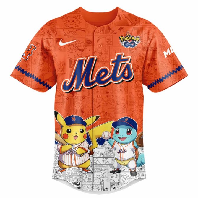Exclusive Mets X Pokémon Jersey – Limited Edition Baseball Fan Gear - Image 2