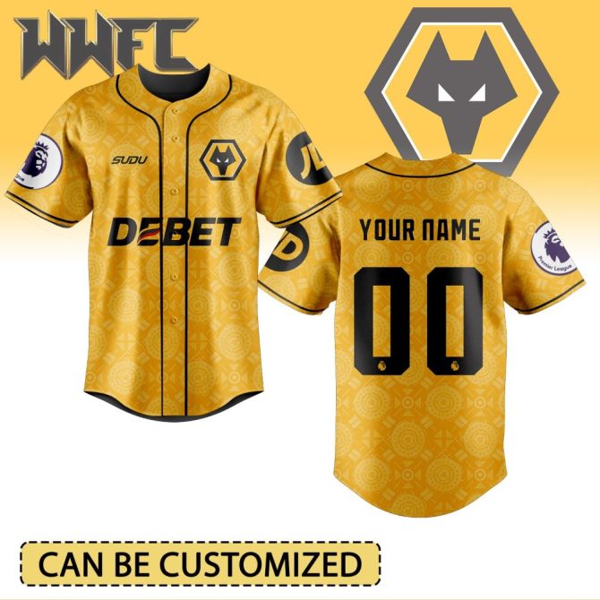 Customizable Wolves Fc Jersey – Personalize Your Name & Number – Premier League Edition